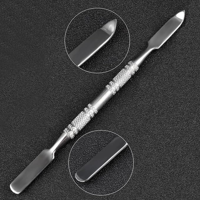 Resin Nail Art Palette Nail Polish Palette Gel Nail Palette with Nail Palette Stirring Rod (Gray)