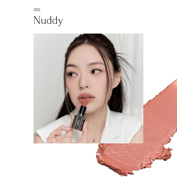 MUZIGAE MANISON City Chic Trio - 03 Nuddy | Objet water 01 Signature & 02 Spicy & Moodwear Blur 03 Nuddy | K-Beauty Lip Stain Matte Lipstick