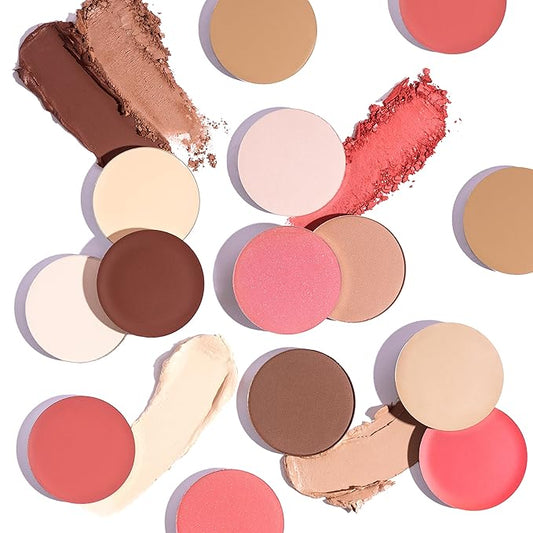 CHADO Shadows & Lights Refills – Powder | Palette Refill Pans (Compact Not Included) | Natural Face Powders for All Skin Types | Multifunctional Refills for Complexion and Eyes | Cruelty Free (Nude 63)