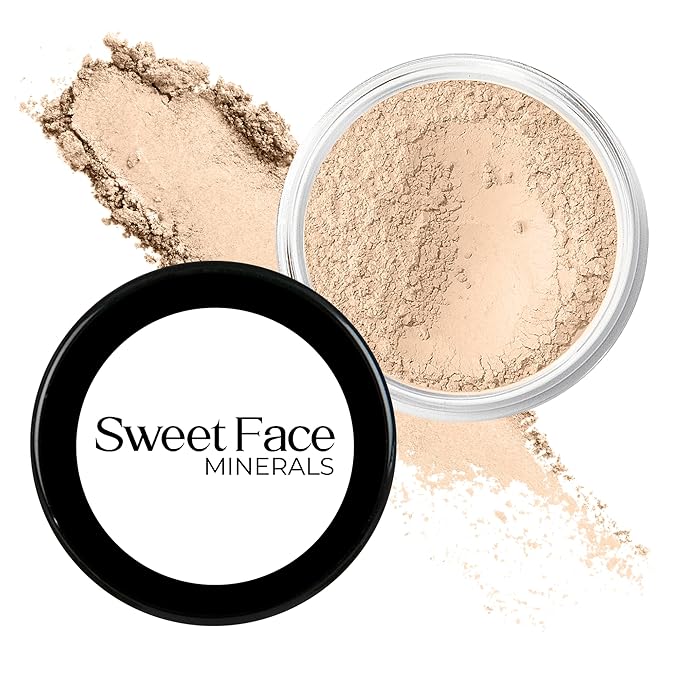 (Fair Shade 2) (5gm Jar) FOUNDATION Mineral Makeup with SPF 18+, Full Coverage Matte Loose Powder, Bare Face Cosmetics