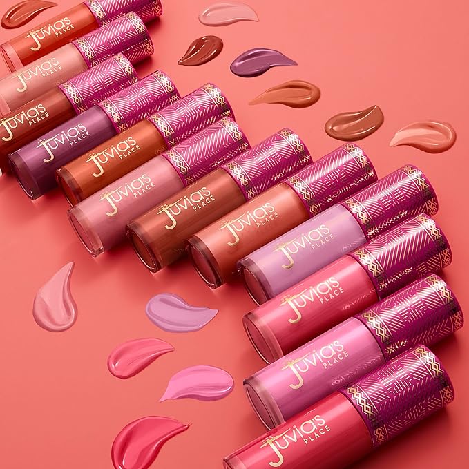 Juvia's Place Blushed Liquid Blush Dahlia - Dewy Tint Cheeks Makeup Glow Pigment Effortless Beauty Long Lasting Cosmetics Soft Creamy Natural Buildable All Skin Color Light Flawless Finish Blend