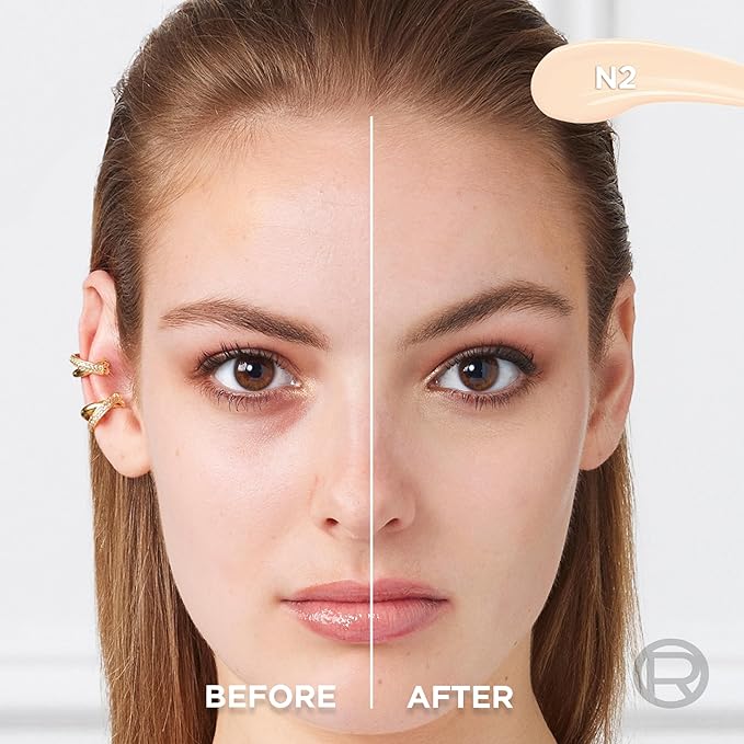 L'Oreal Paris True Match Radiant Serum Concealer, Brightening Under Eye Concealer Make Up with 1.5% Hyaluronic Acid and Caffeine, N2, 0.33 Oz