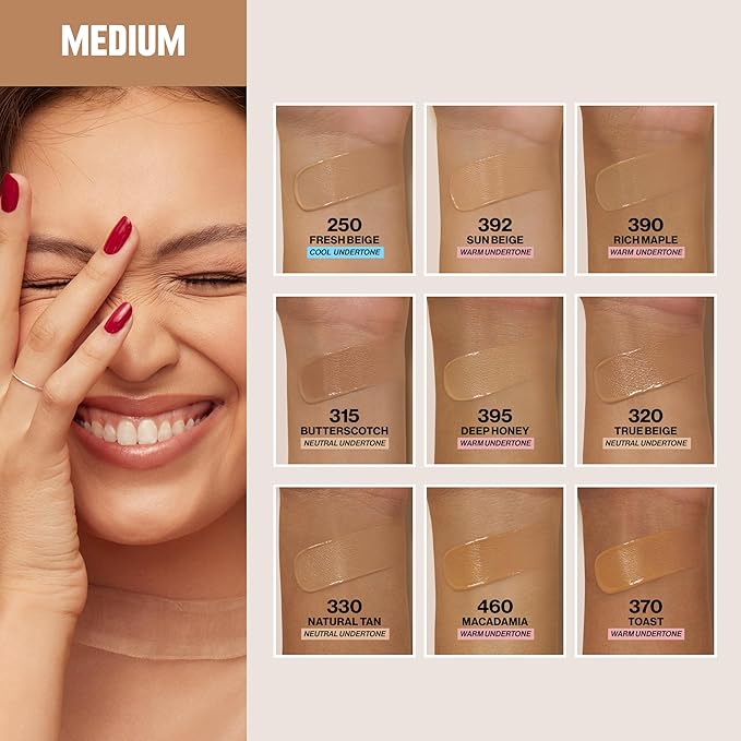 Revlon Liquid Foundation, ColorStay Face Makeup for Normal & Dry Skin, SPF 20, Longwear Medium-Full Coverage with Natural Finish, 250 Fresh Beige, 1 fl oz