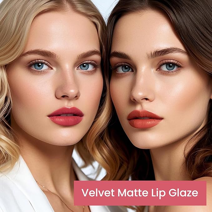 Lip Set, Lip Stain Long Lasting Waterproof, Lightweight, Non-sticky, High Shine Finish, Super Natural #04
