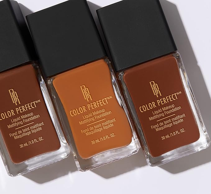 Black Radiance Color Perfect Liquid Full Coverage Foundation Makeup, Rum Spice, 1 Ounce (Pack of 2)