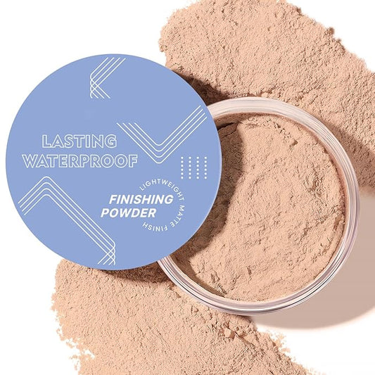 Soft Focus Loose Setting Powder Makeup,Oil Control Lightweight Matte Finishing Powder Foundation Makeup,Lasting Waterproof Face Powder Cruelty Free,Puff Included(NATURAL BEIGE)