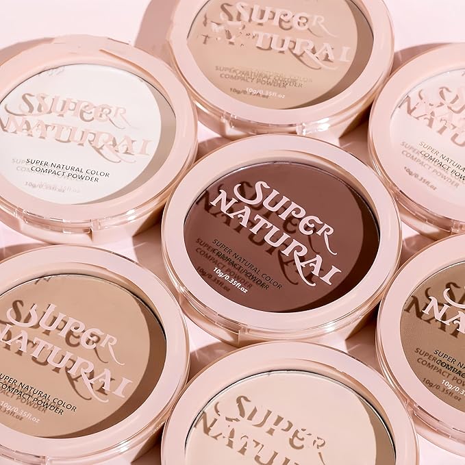 Matte Setting Powder 8 Colors Lightweight Oil Control Pressed Powder Foundation Flawless Long-Lasting Finishing Powder Foundation (Color 04)