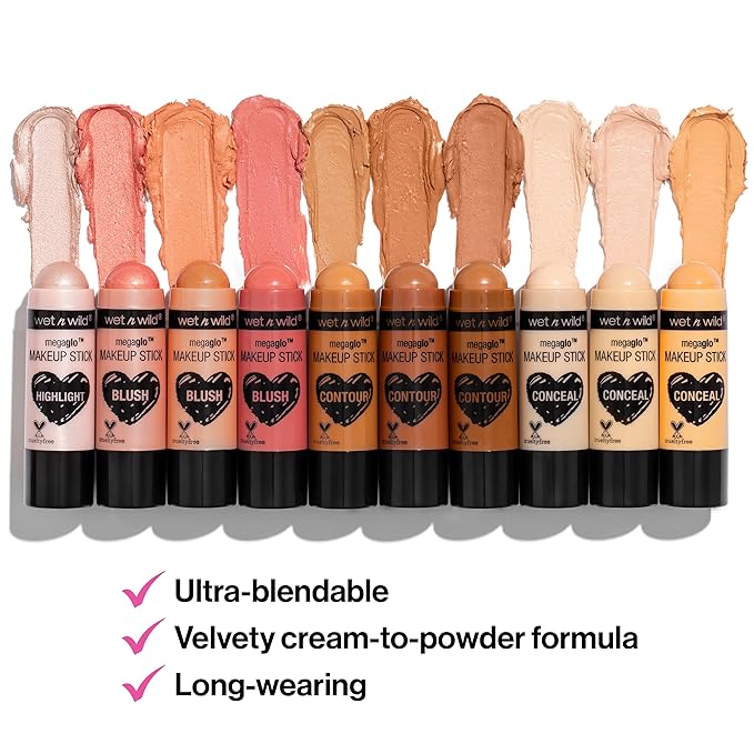wet n wild MegaGlo Makeup Stick Bundle - Call Me Maple & Pink Floral Majority