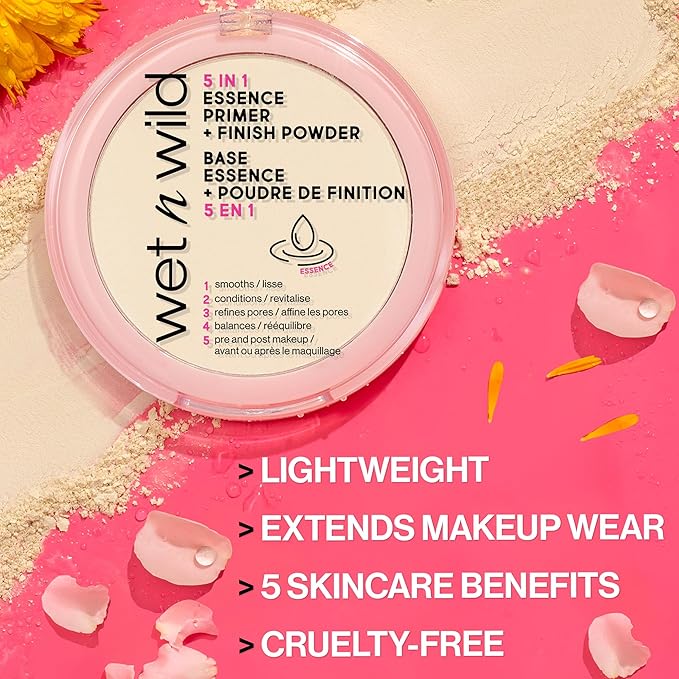 wet n wild 5 In 1 Essence Primer + Finish Powder (Pack of 2)