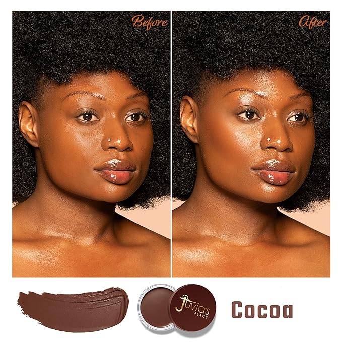 Juvia's Place Bronzed Cream Bronzer - Cocoa - Smooth Cream Bronzer Pot for Sun-Kissed Glow & Warmth, Buildable & Blendable Makeup Contour with Long-Lasting Matte Shimmer Finish, Highly Pigmented