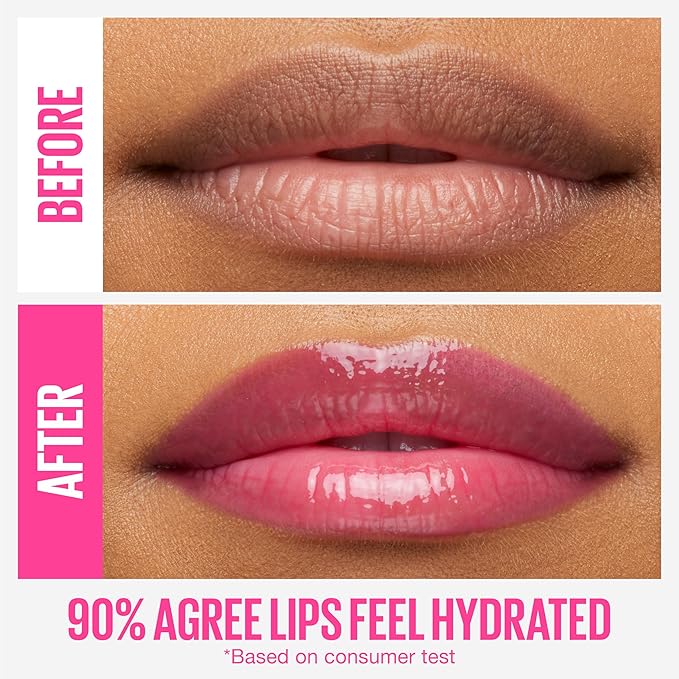 Maybelline New York Lifter Gloss Hydrating Lip Gloss with Hyaluronic Acid, Bubblegum, Sheer Bright Pink, 1 Count