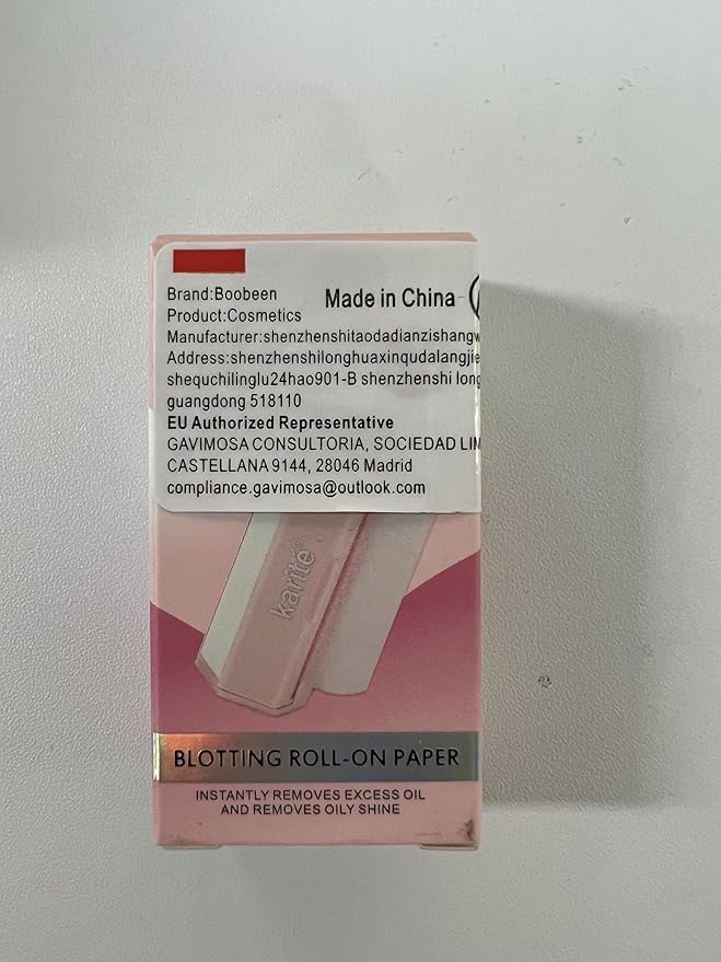 Boobeen Oil Blotting Sheets for Face, Oil Control Film, Absorbing Paper for Oily Skin, Rolled Tissue with Small Side Mirror,Easy Take Out Design
