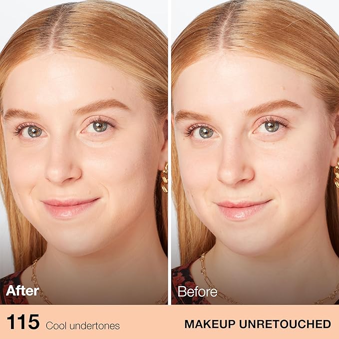 Maybelline Fit Me Dewy + Smooth Liquid Foundation Makeup, Ivory, 1 Count (Packaging May Vary)