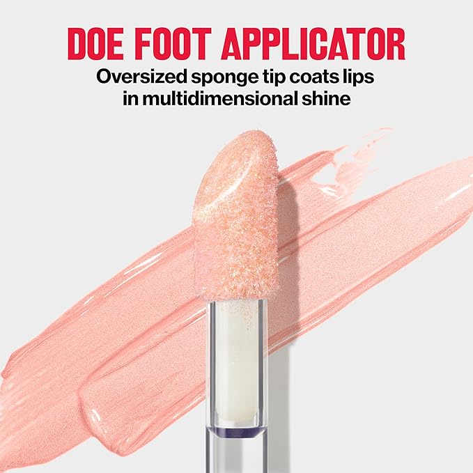 Revlon Super Lustrous Lip Gloss, Non-Sticky, Hydrating, High Shine Finish, 205 Snow Pink, 0.13 oz