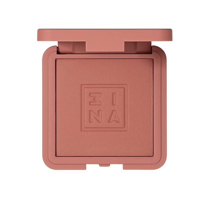 3INA MAKEUP - Vegan - The Blush 503 - Nude - Easy to Blend Powder Blush - Natural and Silky Finish - Highly Pigmented Colours - Light Texture - Cruelty Free