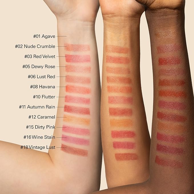 Melixir Vegan Lip Butter #01 Agave(Clear) (+11 more colors), Bee Free, Petrolatum Free, Deep Nourishing Plant-Based Vegan Chapstick, Lip Balm for Dry, Cracked and Chapped Lips