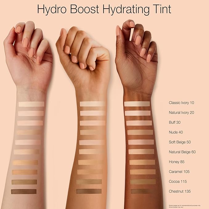 Neutrogena Hydro Boost Hydrating Tint with Hyaluronic Acid, Lightweight Water Gel Formula, Moisturizing, Oil-Free & Non-Comedogenic Liquid Foundation Makeup, 85 Honey Color 1.0 fl. oz