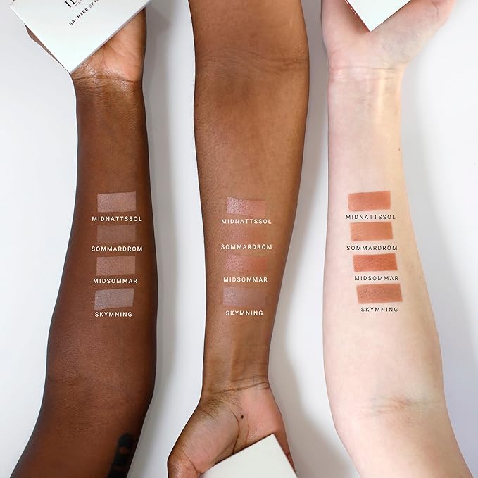 Pressed Mineral Bronzer - Matte, Soft Focus Powder - Infused With Ultra Purified Minerals - For A Sun Kissed Complexion In A Sweep And Sculpted Definition - Sommardrom - 0.16 Oz