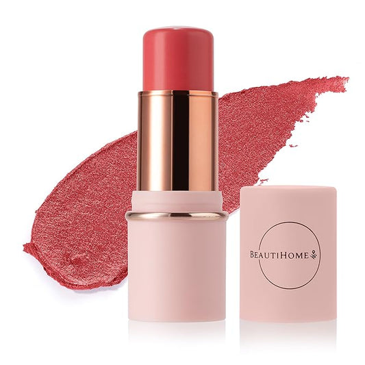 Blush Stick for Cheeks & Lips Multistick Cream Blush- Easy to Apply & Blend- Infused with Nourishing Ingredients for your Skin Compact Travel Size Makeup (Peachy Keen, Small)
