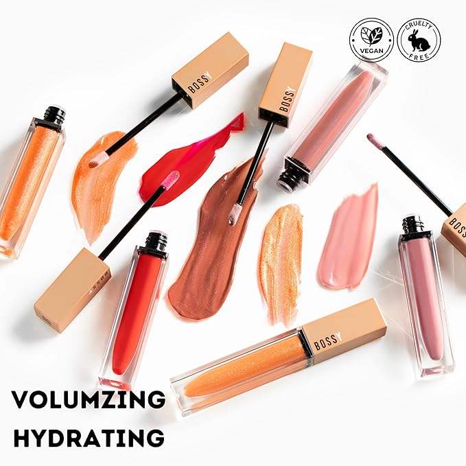 Vegan Lip Gloss for Soft Lips, Plumping Oil, Hydrating Non-Stick Lipgloss for Women, Provides Maximum Shine, Paraben and Cruelty Free (Purposeful - Light Lilac Color)