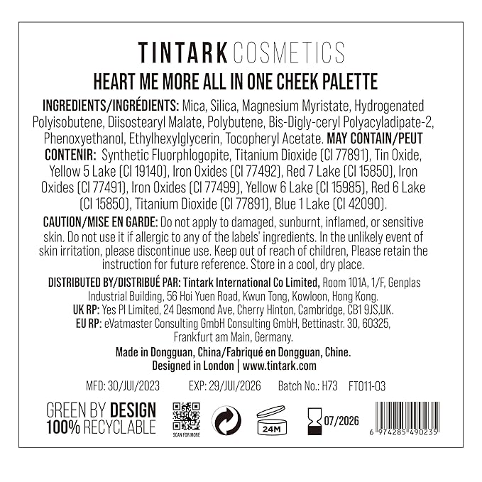 Matte and Highlighter Blush Palette, Cheek Blush Makeup, Bright Pink Blush Powder, Rose Magenta Peach Red, Talc Free