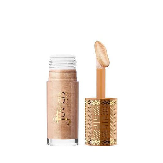 Juvia's Place Nubian Glow Liquid Luminizer Ivory Light - Radiant Highlighter Makeup Glowy Tint Daily Dewy Luminous Beauty Creamy Bronzing Skincare Radiating Brightening Natural Shine Face & Cheeks