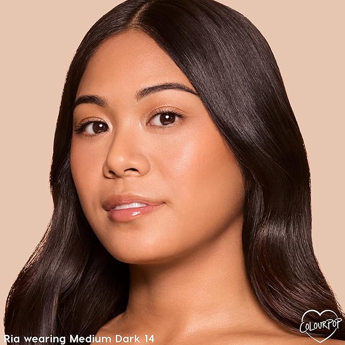ColourPop Pretty Fresh Tinted Foundation Stick - Balm to Cream Foundation with Light to Medium Coverage - Infused with Hydrating Hyaluronic Acid, Peptides & Niacinamide - Medium Dark 14 (0.29 oz)