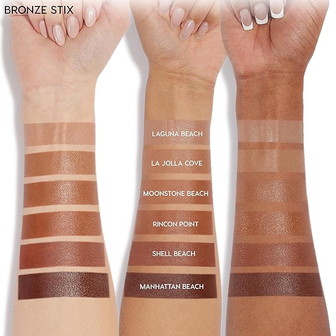 ColourPop Cream Bronzer Stick - Blendable Cream Contour & Glowy Summer Makeup with a Natural, Matte Finish - Buildable Formula for Shimmer-Free, Sun-Kissed Warmth - Moonstone Beach (0.28 oz)