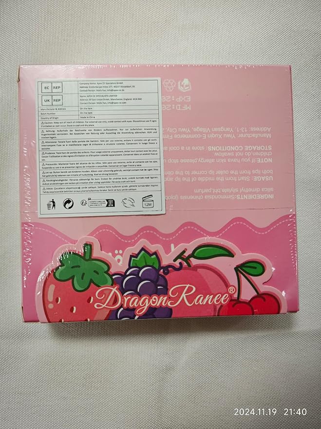 4 Pcs Fruit-Flavored Lip Gloss Set,Transparent Colorless Moisturizing Plumper Lip Lotion Rolling Ball Lip Oil Liquid Lipstick
