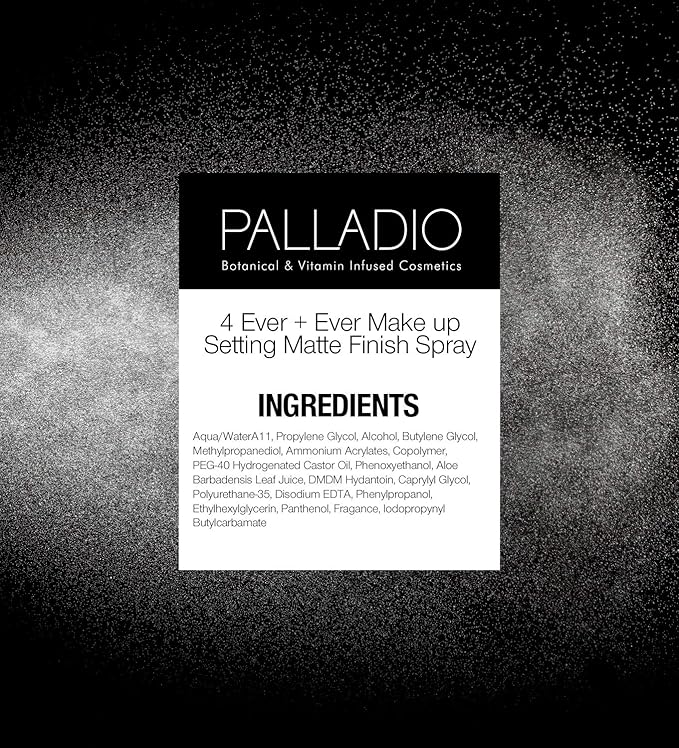 Palladio 4 Ever and Ever Make Up Setting Spray, Longlasting, Instantly Sets and Secures Makeup for All Day Wear (Matte Finish), 100 ml