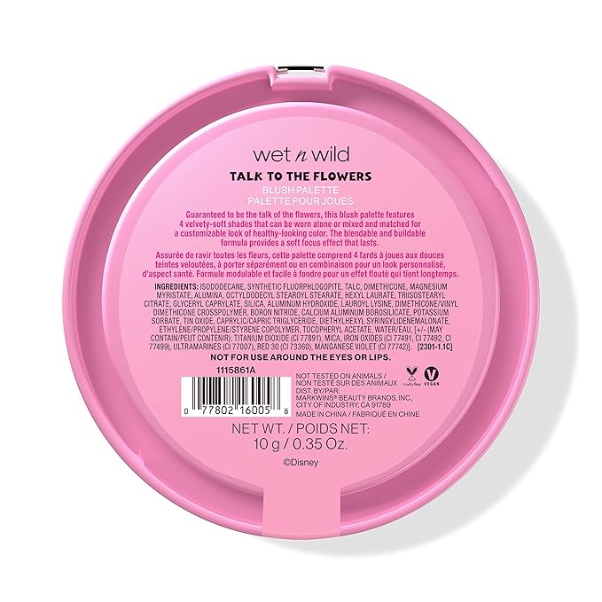 wet n wild Talk To The Flowers Blush Palette Alice In Wonderland Collection