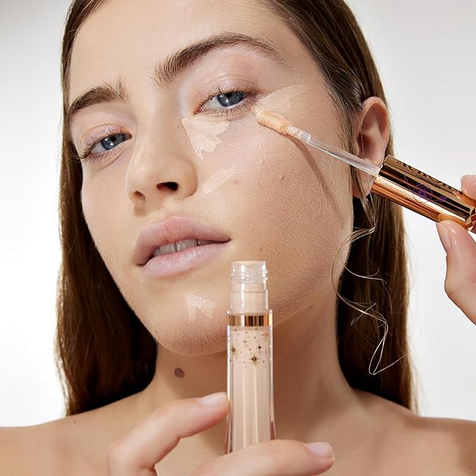 Liquid Foundation & Under Eye Concealer - Make Up Set for Flawless Warm Tone Skin Base - Matte Foundation (Cloud) and Liquid Concealer (Panna Cota)