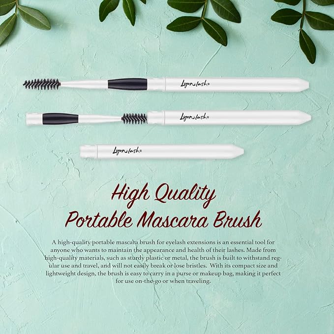 Lyon Lash Eyelash Extension Shampoo (Lily), Gentle Formula Paraben & Sulfate Free, Oil Free Foam Cleanser Kit | Remove Eye Makeup & Oil & Dust | Professional Salon And Home Use (60ml + 1 mascara wand + 1 cleansing brush)
