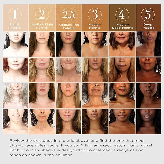 Woosh Beauty, The Fold Out Complexion Palette w/Secret Brush, Travel All in One Neutral Cream & Powder Kit, 4 in 1 Nested Makeup Brush (#3 Medium)