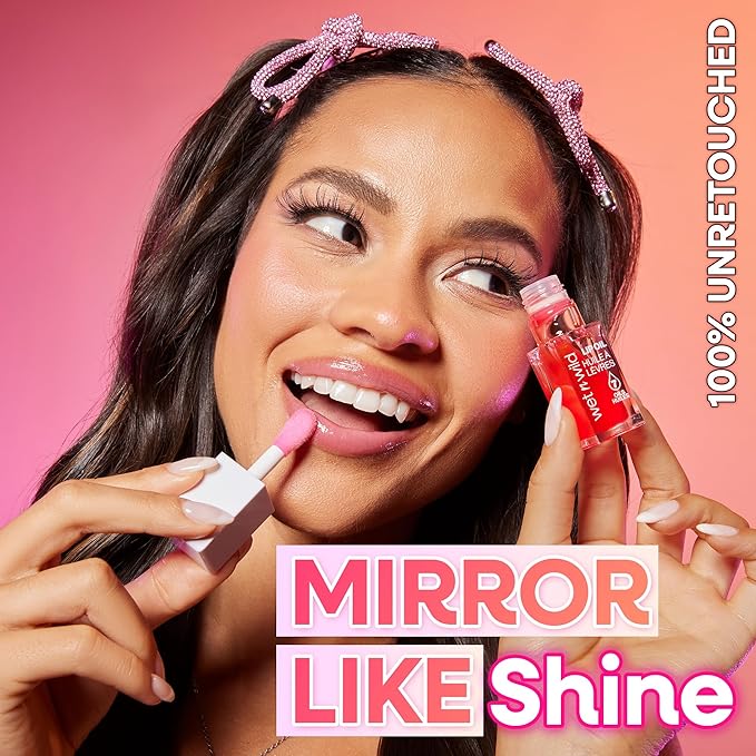 wet n wild Lip Oil - Lightweight, Non-Sticky, Hydrating & Nourishing Formula with 7 Conditioning Oils, Vegan & Cruelty-Free - Sweet Cherries
