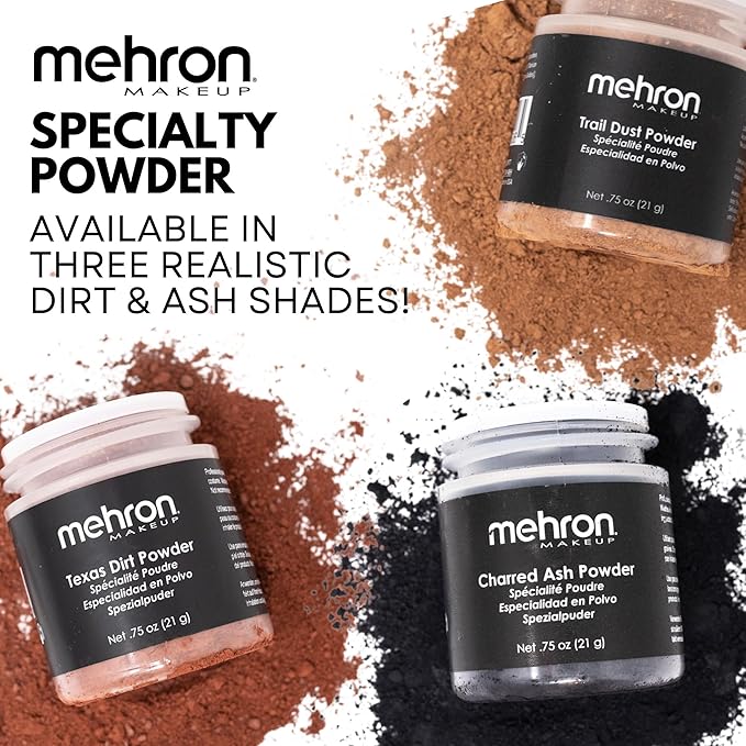 Mehron Makeup Special Effects Powder (2.3 Ounce) (Texas Dirt)