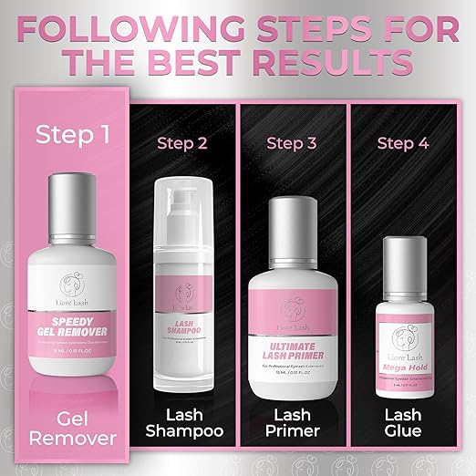 Speedy Remover for Eyelash Extension Glue Liore Lash/Fast Lash Adhesive Removal /60 Sec Dissolution Time/GBL Free Lash Debonder/Eyelashes Glue Remover Professional Tech Salon Supplies (15 ml)