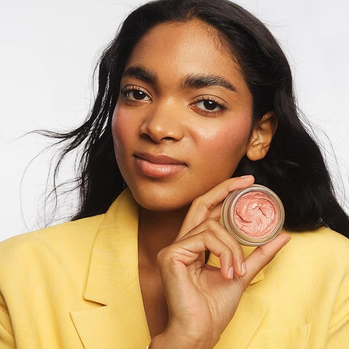 goop Beauty Cream Blush and Massage Oil Bundle | 0.5 oz Warm Terracotta Cream Blush for a Sheer Pop of Color on Lips & Cheeks | 2 fl oz of Mess Free Oil for a Couples Massage or Self Care | Gift Set