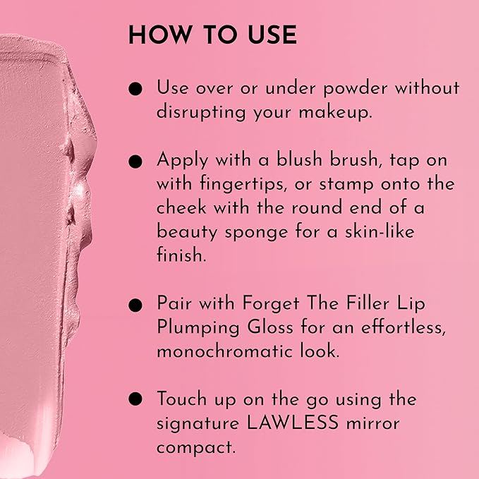 Women's Pinch My Cheeks Soft-Blur Cream Blush, Rosebud, Pink, 0.18 Ounce