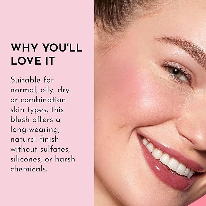 Make Me Blush Talc Free Velvet Blush, Watermelon, Pink, 0.18 Ounce