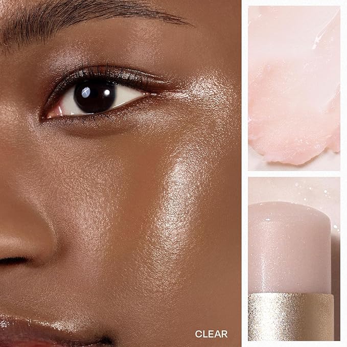 2PCS Face Stick Highlighter Balm - Shimmer Glow, Traunslucent Colors, Glass Skin in a Balm, Korean Beauty, Natural Makeup (CLEAR, LIGHT)