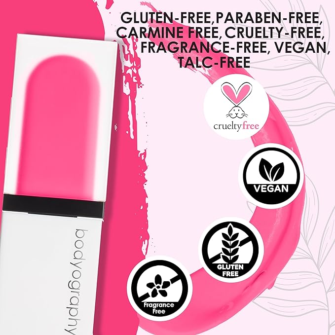Bodyography Color Cassette Liquid Blush and Lip Tint - Multi Tasking Liquid Blush and Lip Product - Amplify