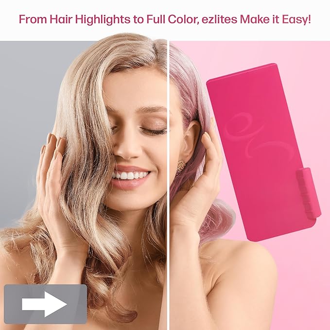 Balayage & Highlighting Board by Celebrity Stylist James Collins - Hairstylist Essentials Balayage Hair Salon Supplies - Highlight Board For Dying Hair - Hair Salon Supplies - Pink