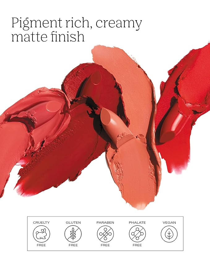 by Patricia De León | High Powered Lipstick (Panamá Paradise) | Intensely Colored Soft Coral Matte Finish Lipsticks | Long Lasting Hydrating Formula, Creamy Texture & Weightless Coverage | Vegan | .14 fl oz