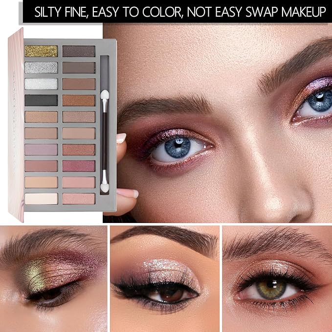 Makeup Kits Makeup Set for Teens Women Full Kit Makeup Kit for Women 20 Color Eyeshadow Palette Foundation Face Primer Lipgloss Mascara Eyeliner Makeup Brushes Gift Make up Kit