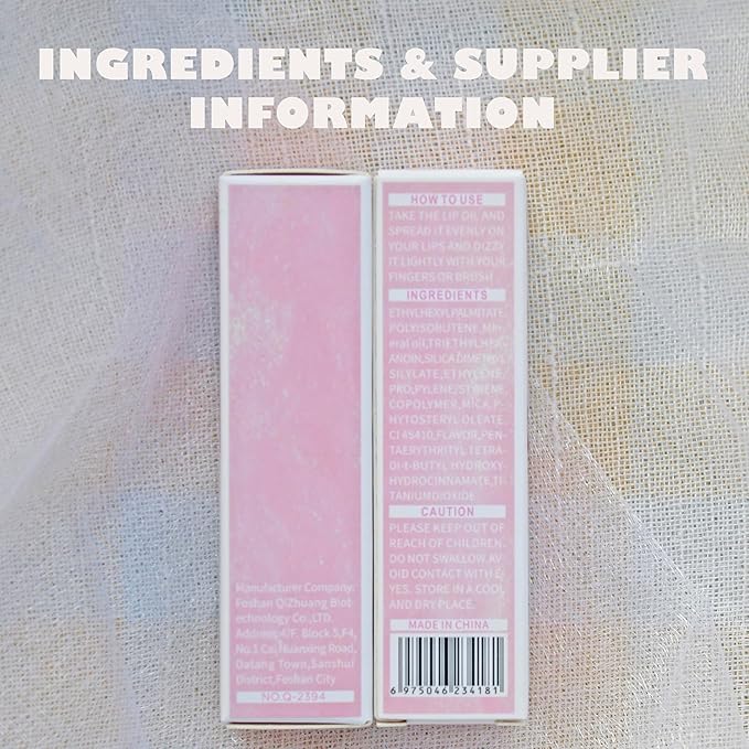 Magic Color Changing Lip Oil Ph, Glitter Lip Gloss, Upgraded Big Brush Head Moisturizing Lip Oil Long Lasting Nourishing Lip Glow Oil Non-Sticky Primer Lip Tint (# 01, 0.3 Oz)