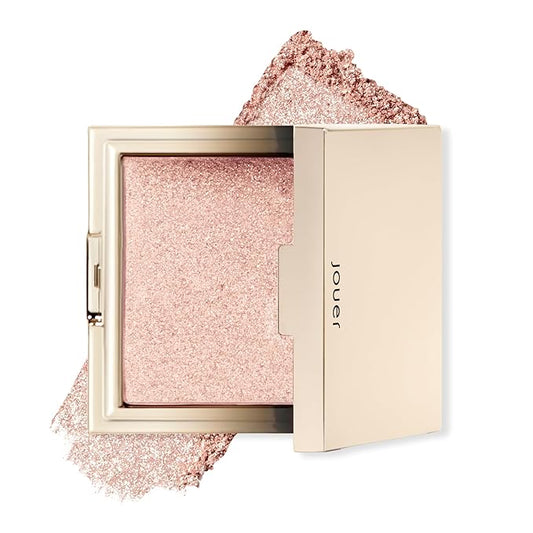 Jouer Powder Highlighter - Highlighter Powder for Face - Luminizer Makeup - Buildable Pigment - Talc, Paraben, Cruelty Free & Vegan - Rose Gold