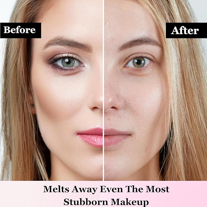 Makeup Remover Cleansing Balm, Gently Melt Stubborn Waterproof Makeup, Mascara, Eye Liner| Hydrating Facial Cleanser with Ceramides, Vit E & Hyaluronic-Acid For Norished Skin, Big Size 3.5 fl oz
