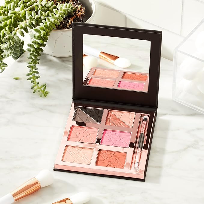 Luxe Light & Loaded Palette – Multi-Use Vegan Makeup Palette with Highly Pigmented Eyeshadows, Blush, Highlighter & Contour | Cruelty-Free, Paraben-Free, Travel-Friendly