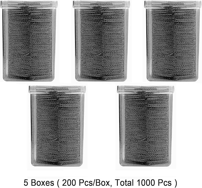 Lint Free Nail Wipes, 1000 PCS Nail Polish Remover Lash Extension Glue Wipes for Lash Extension Supplies, Soft Lint Free Glue Cleaning Pads for Gel Nail Polish Remover, Black